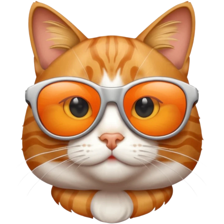 Cat wearing sunglasses emoji