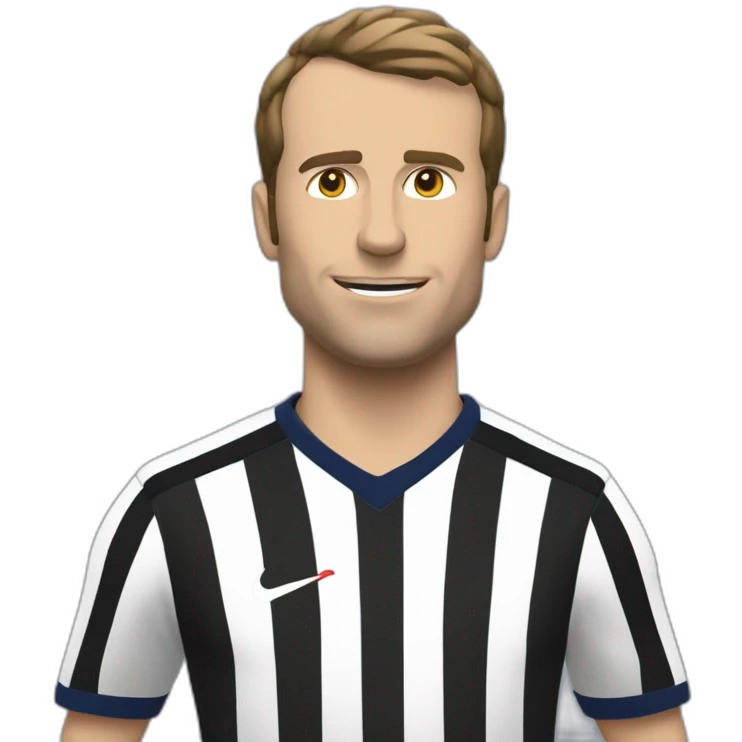 Macron joue au foot emoji