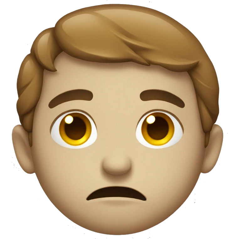 Sad with smile  emoji