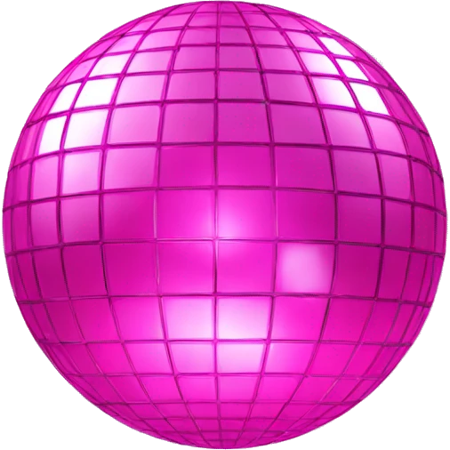 Pink disco ball emoji