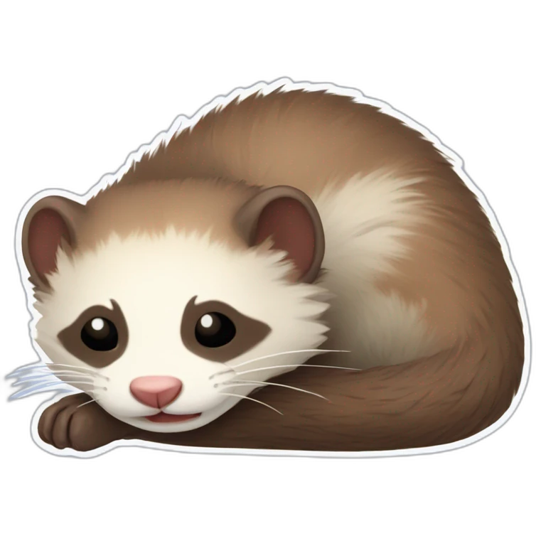 Furet qui dort emoji