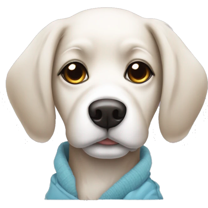 chill girl sticker dog  emoji