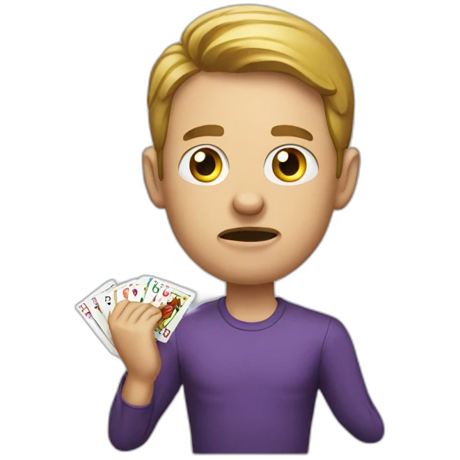man eat gambling emoji