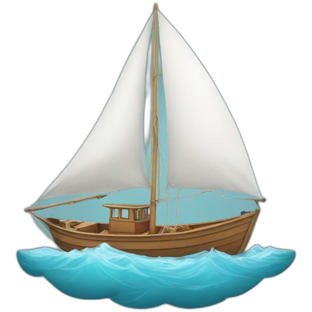 bateau sur l'eau emoji