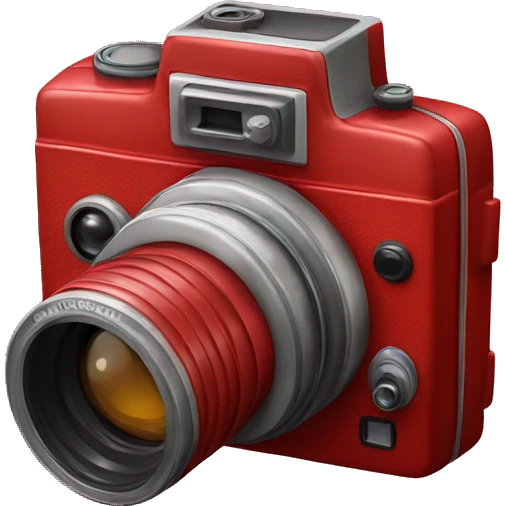 Old red camera emoji