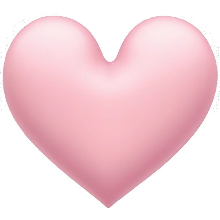 Pastel pink heart emoji