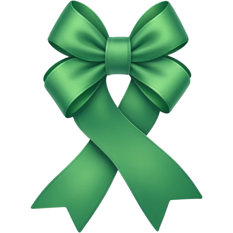 Green ribbon  emoji