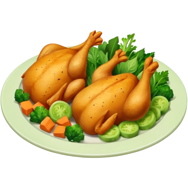 1 protein (chicken, fish)
 + 2 (or more) veggies
 + 1 starch (sweet potato or grain) emoji