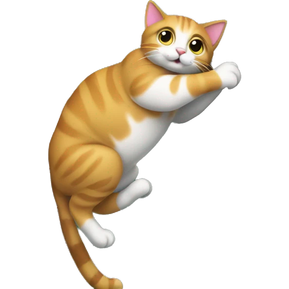 cat climbing a tree emoji