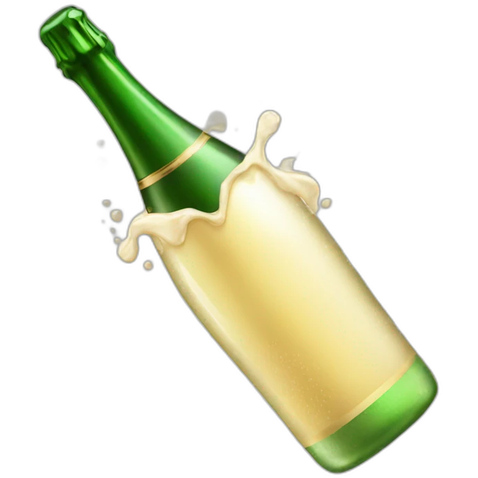 opening-champagne-bottle-with-foam emoji