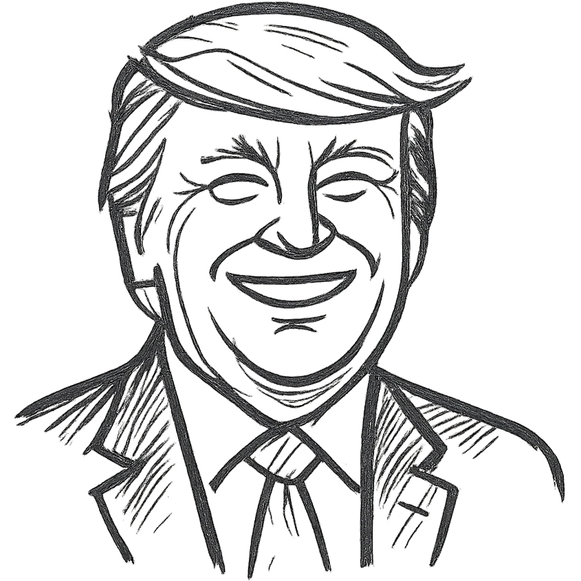 President Trump happy emoji