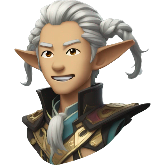 goofy looking zhongli genshin impact emoji