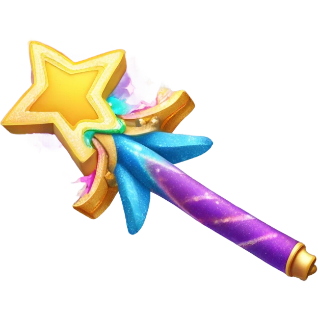 a magic wand over a video reel Surprise, play, discovery, sparkle, video, explore emoji