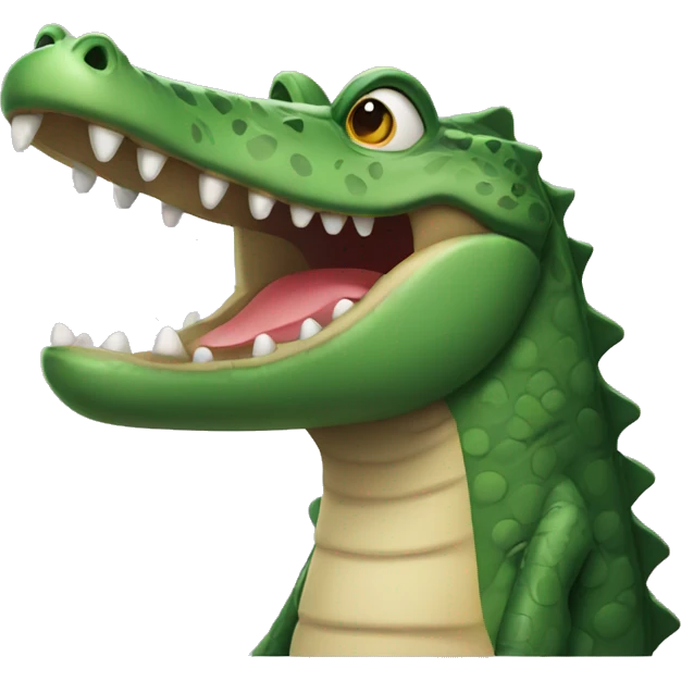 curious crocodile emoji