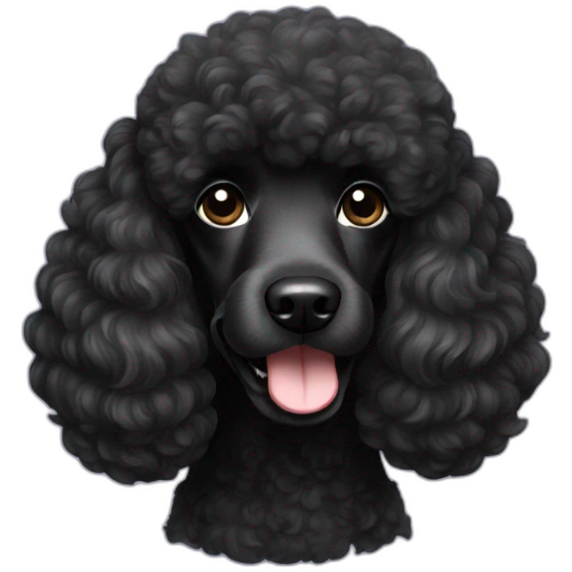 black poodle emoji