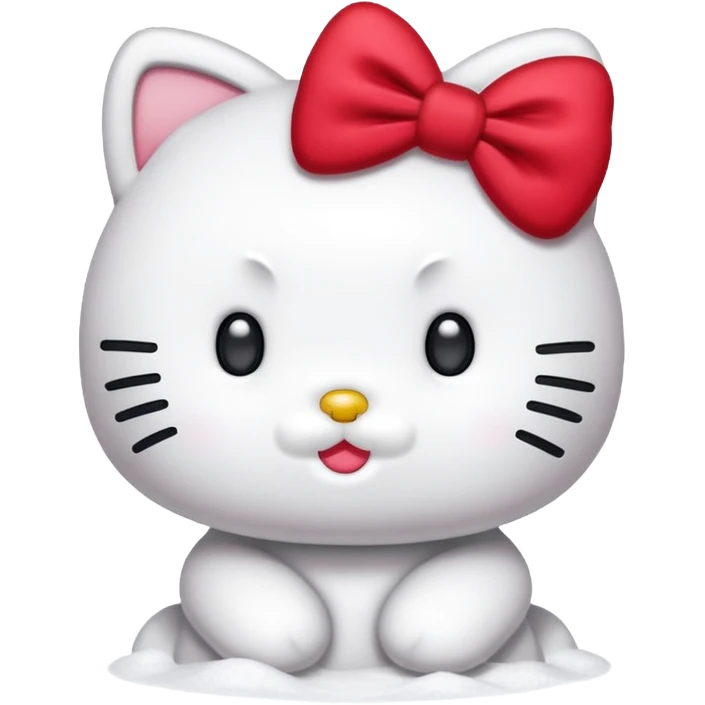 hello kitty snow emoji