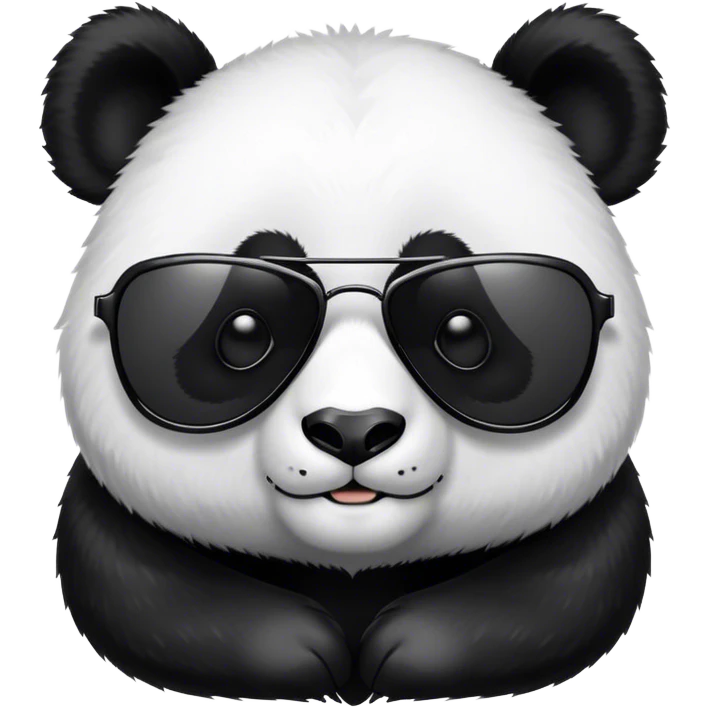 Panda wearing sunglasses emoji
