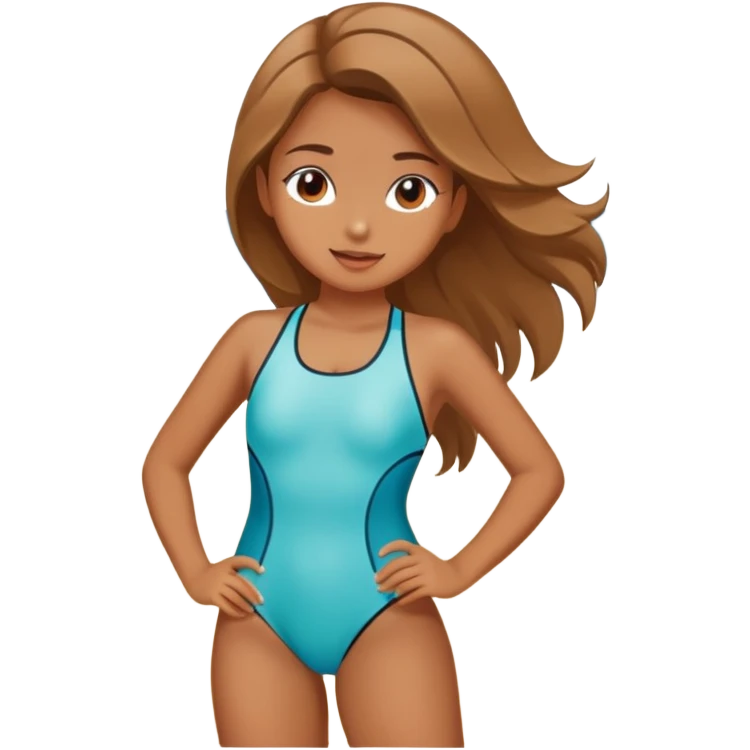 Girl tanning on the beach emoji