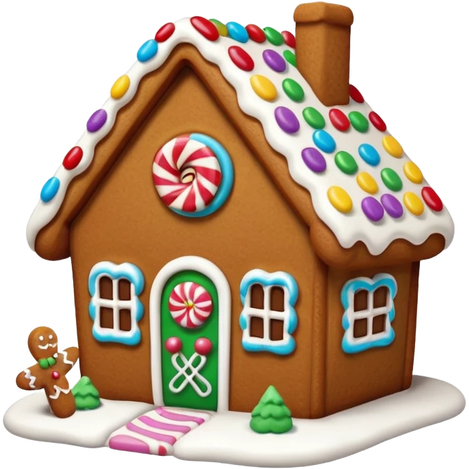 gingerbread house emoji