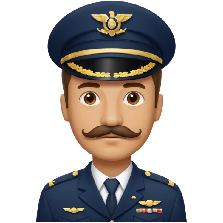 moustache uniform man different Sectors emoji