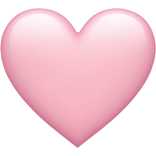 Light pink heart emoji
