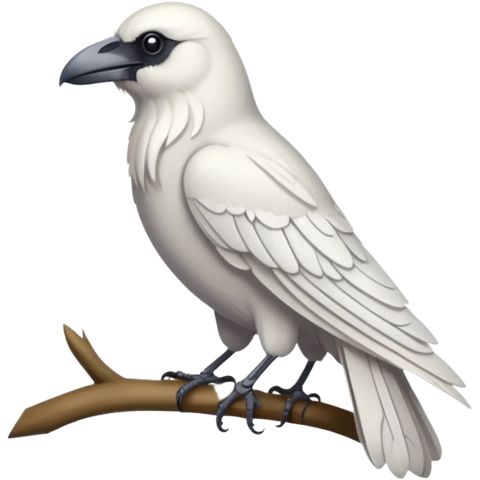 White Raven  emoji