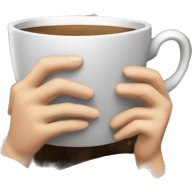 pale brunette girl inside a blanket sipping coffee eyes closed emoji