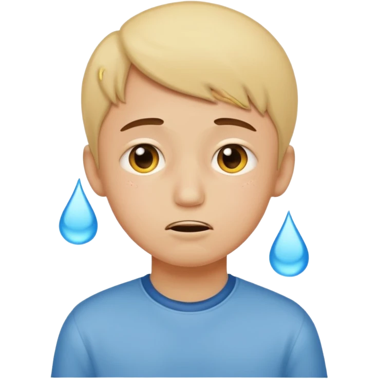 Fair Boy with sign written sorry bhasha 😭 crying enoji emoji