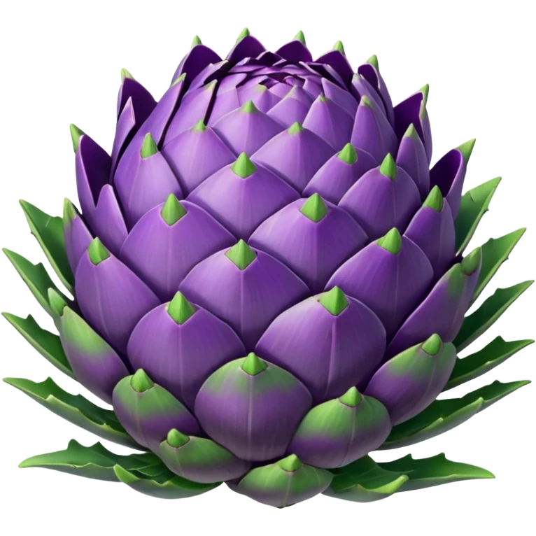 un carciofo viola e verde emoji