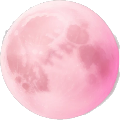 Light pink pink moon emoji