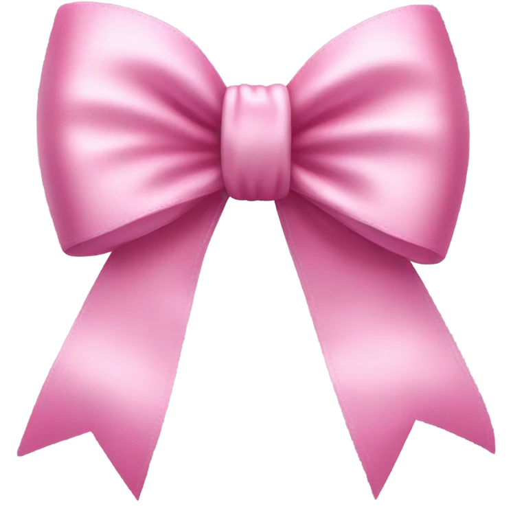 Pink girly bow emoji