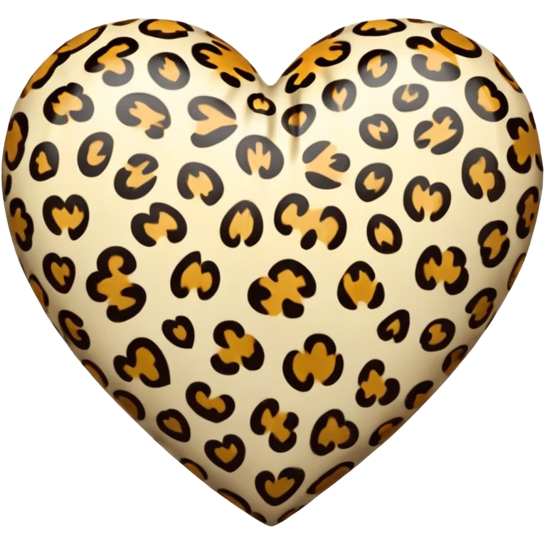 Leopard heart emoji
