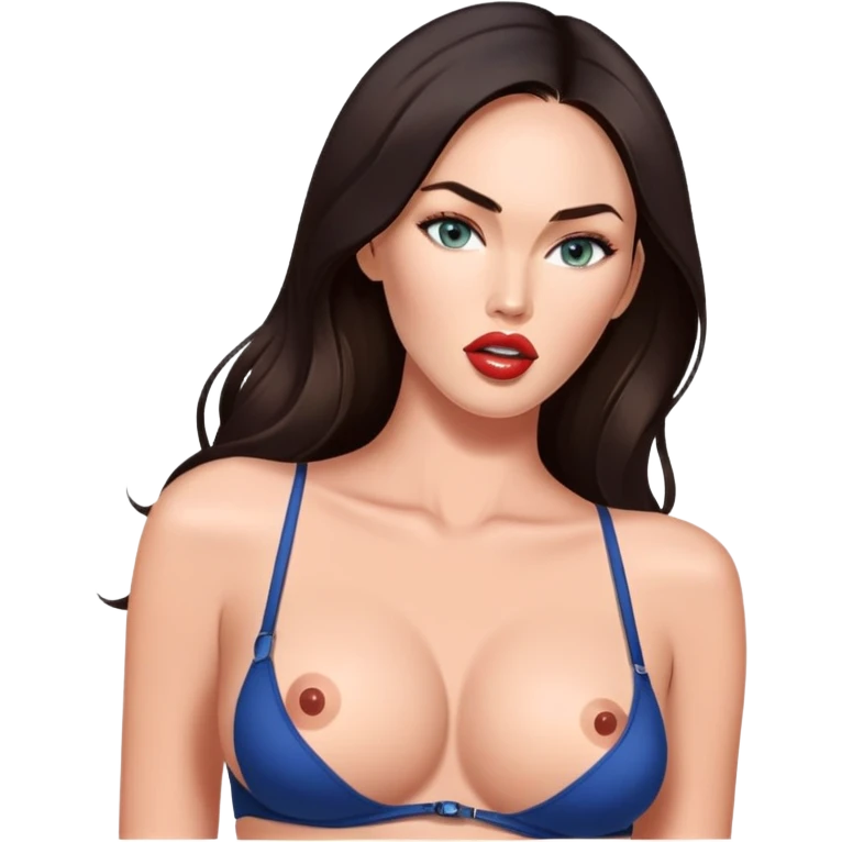 Megan Fox fuck and give a blowjob. Boobs are visible emoji