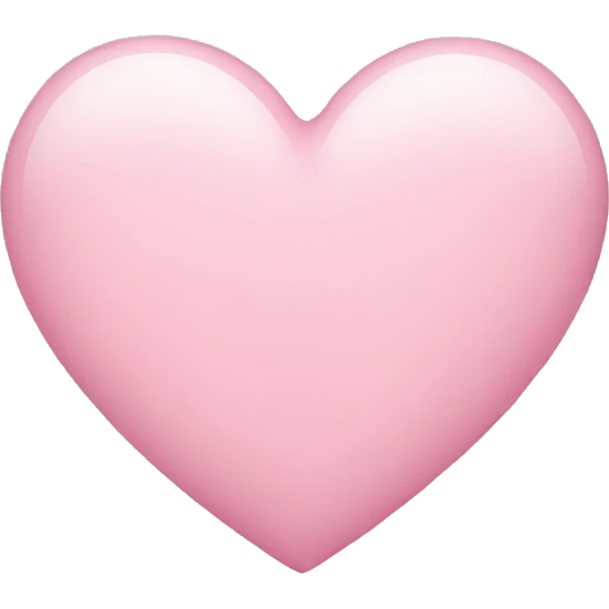light pink heart emoji