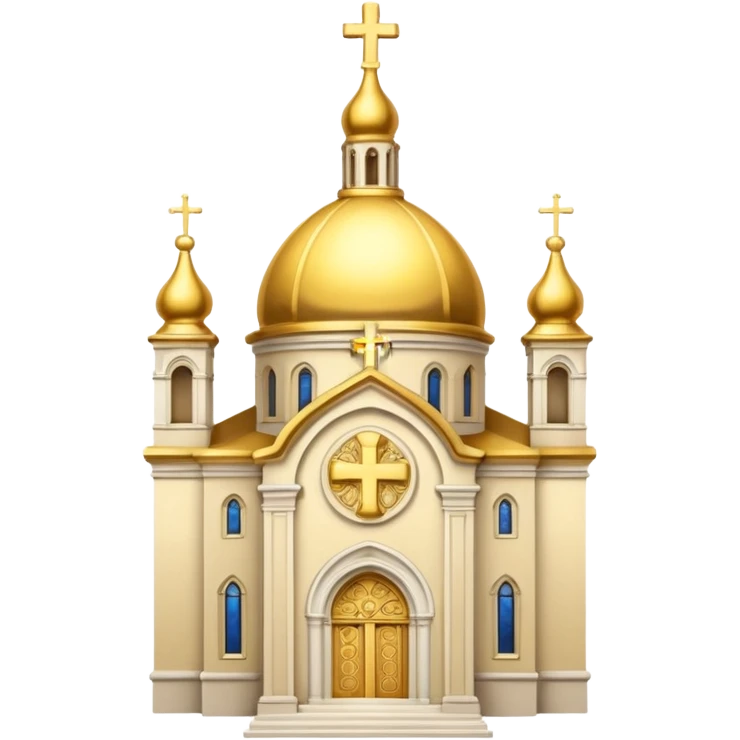 East ortodhox church. Transparent bakgrund. emoji