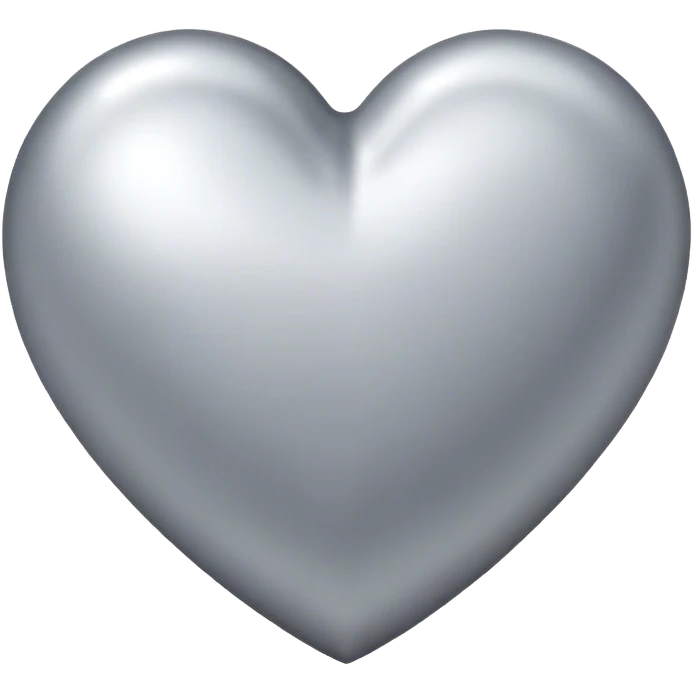 silver heart emoji