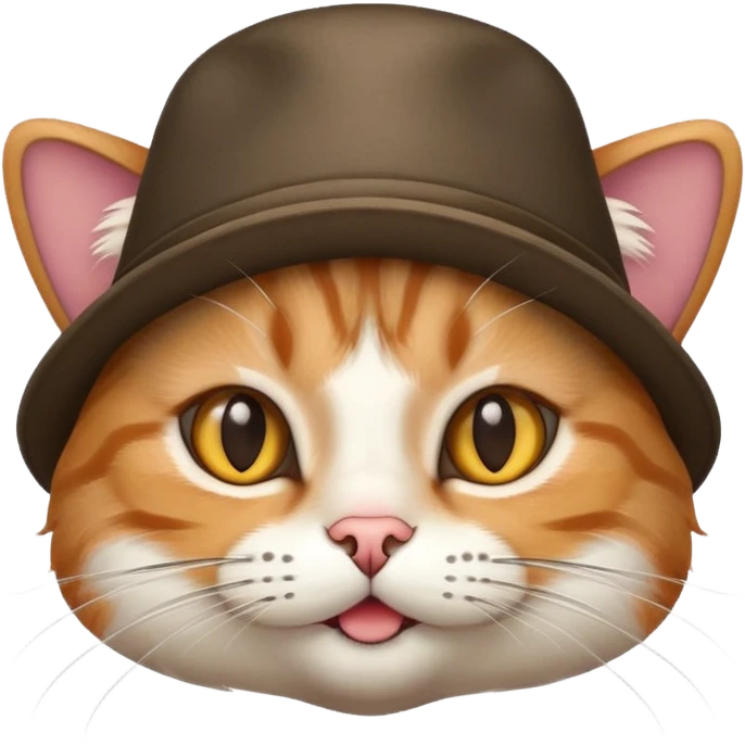 Faça uma gato de chapéu  emoji