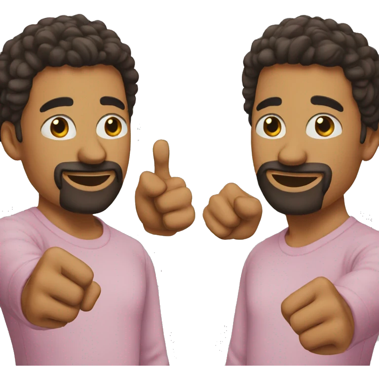 Person pointing finger at himself emoji