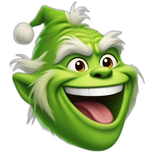laughing grinch emoji