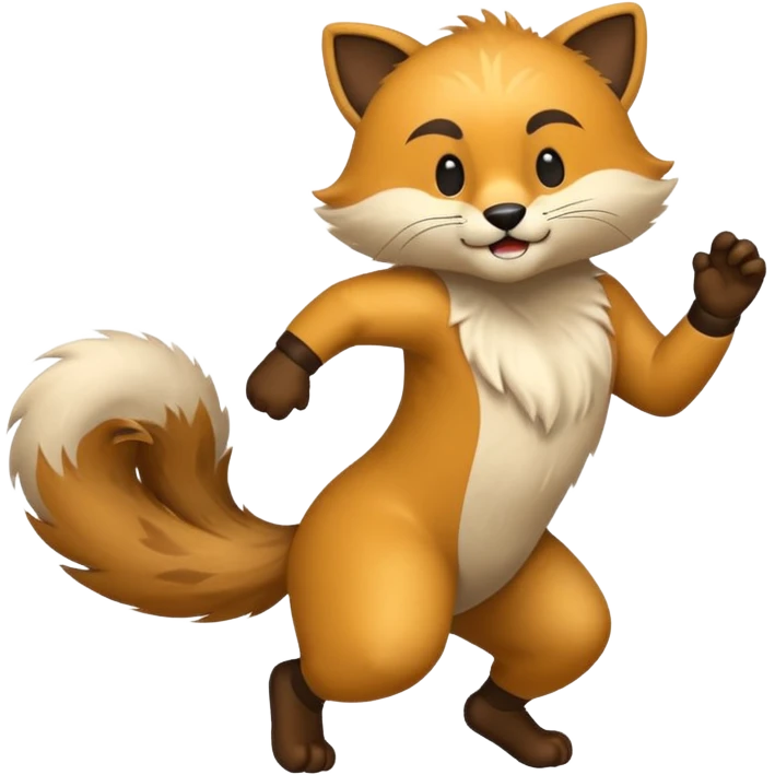 animal kicking pose emoji
