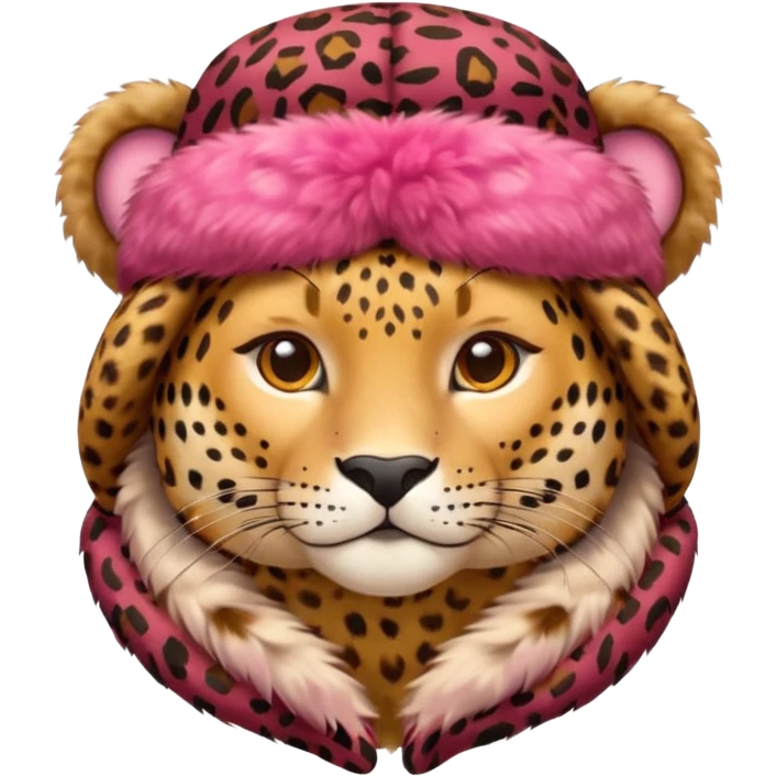 leopard ushanka emoji