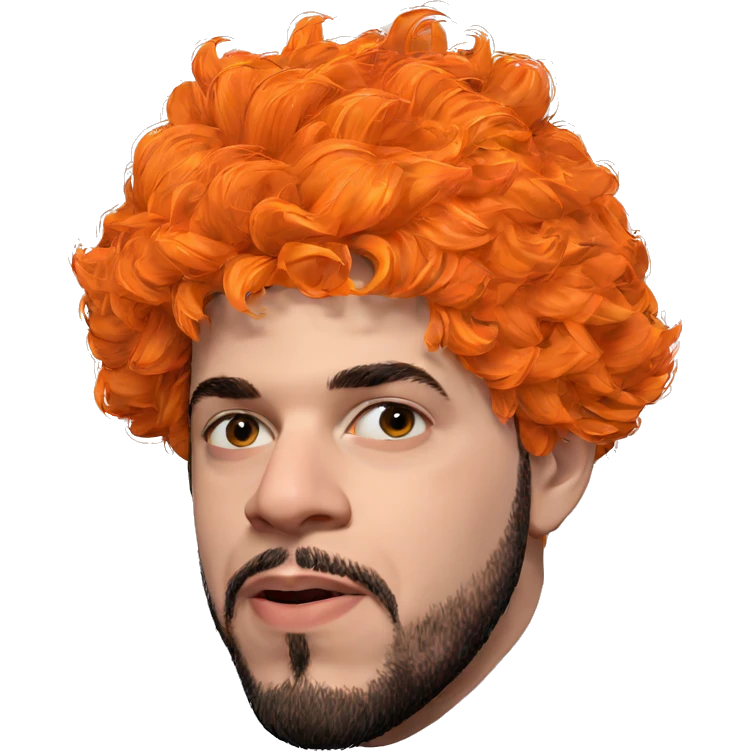 realistic portrait of bearded man emoji