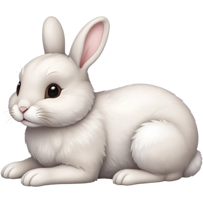 fullbody laying bunny  ios 16 emoji