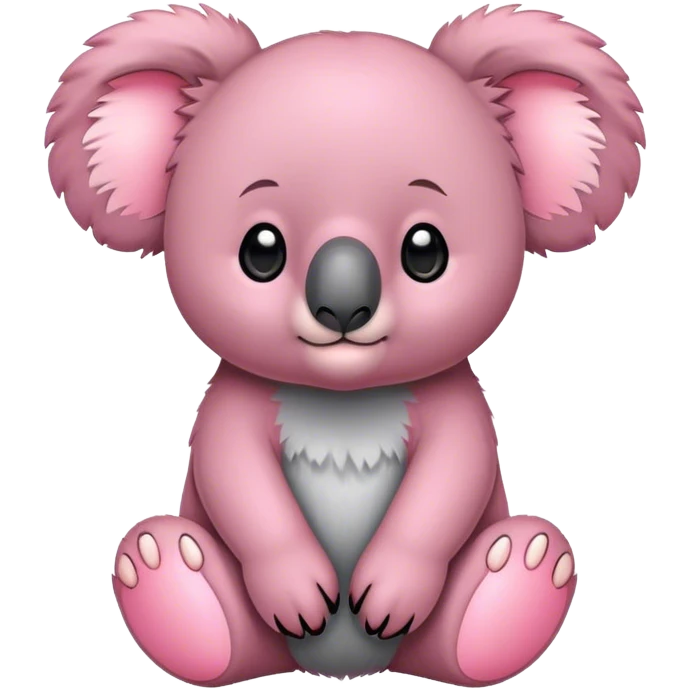 Pink koala emoji