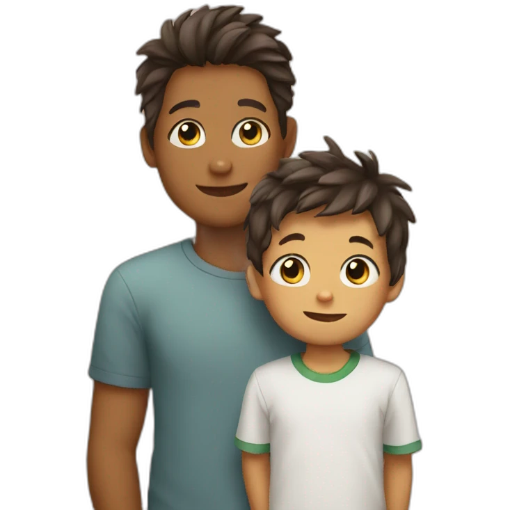 Cat with boy emoji