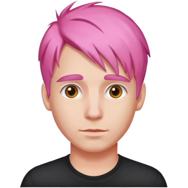pink haired man emoji