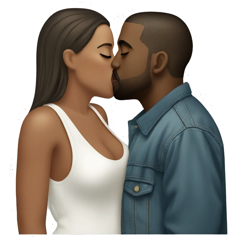 Kanye west kissing Kanye west emoji