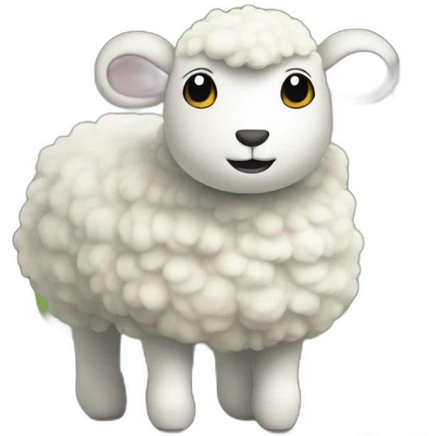 Mouton sur un arbre emoji