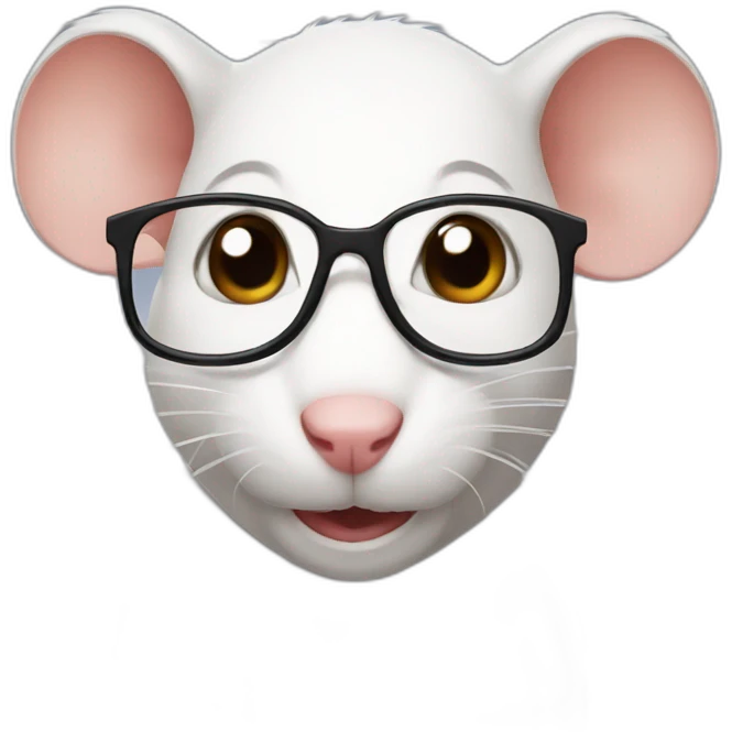 nerd face rat emoji