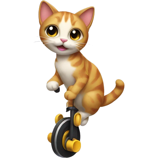Cat on a pogo stick emoji
